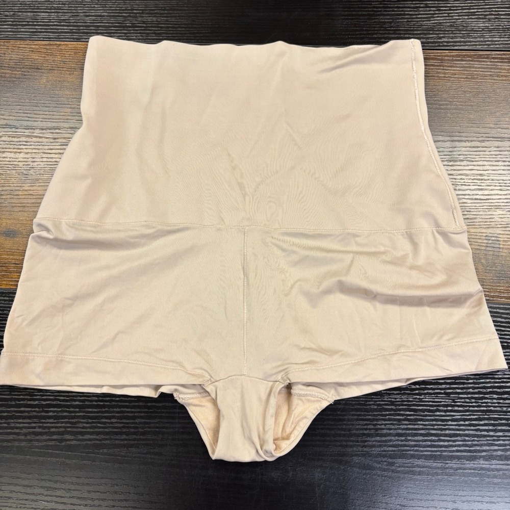 Maidenform Womens Beige High Waist Shapewear Boyshorts DM0701 Size 2XL EUC
